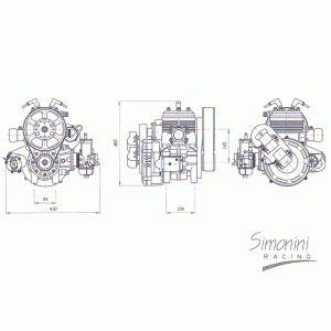 Двигатель Simonini Victor 1 PLUS